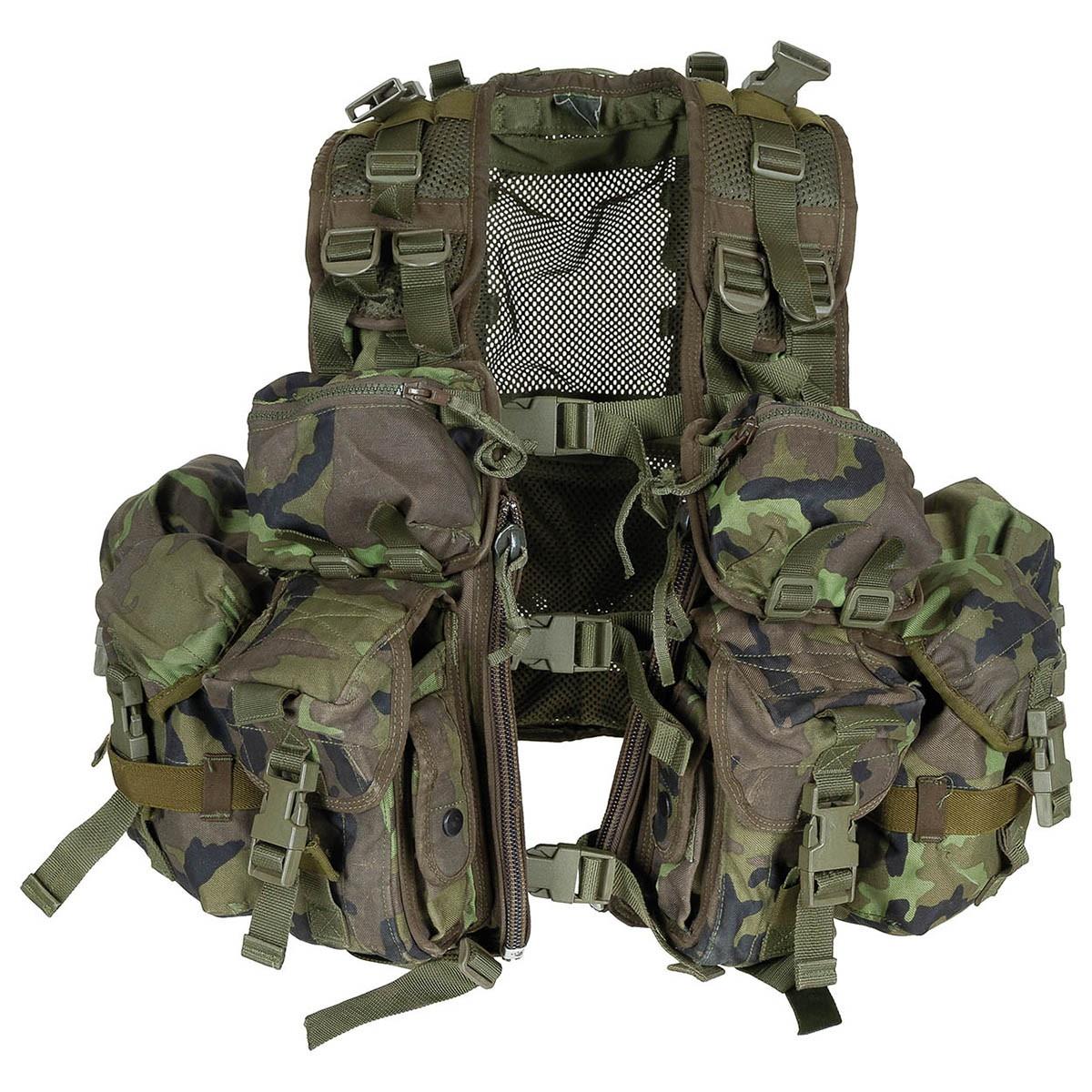 Original tschechische militärische taktische Weste Combat Load Bearing System M95 Camo
