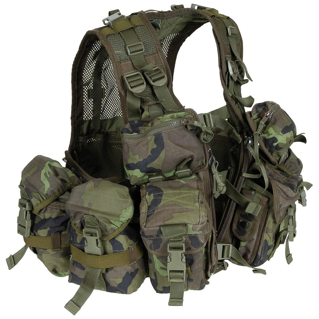 Original tschechische militärische taktische Weste Combat Load Bearing System M95 Camo
