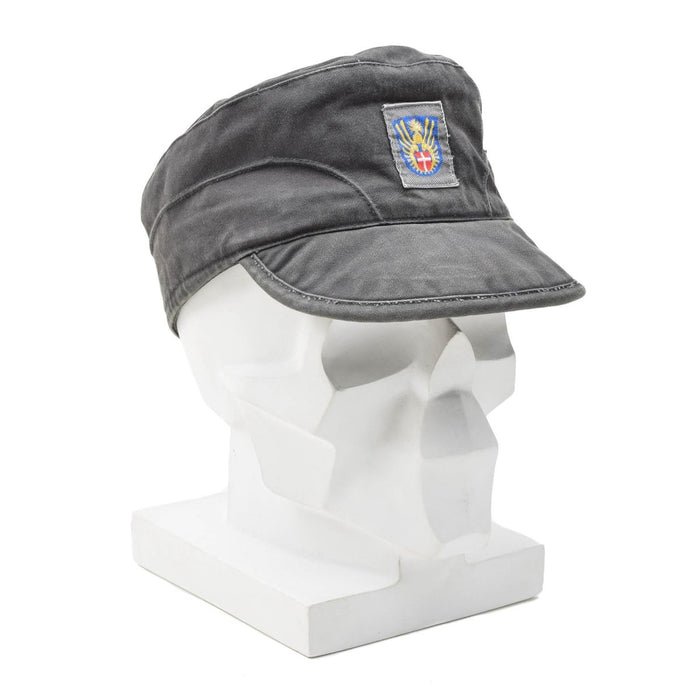 Casquette visière originale de l'armée danoise, légère, pliable, oreillettes, chapeau vintage gris - GoMilitar