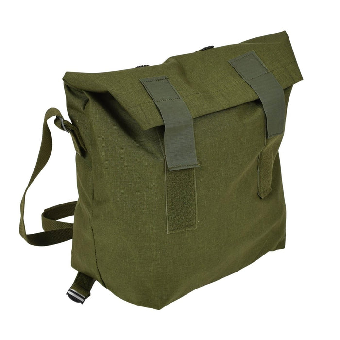 Borsa a tracolla originale militare danese Roll-top in nylon rivestito in PVC Oliva - GoMilitar