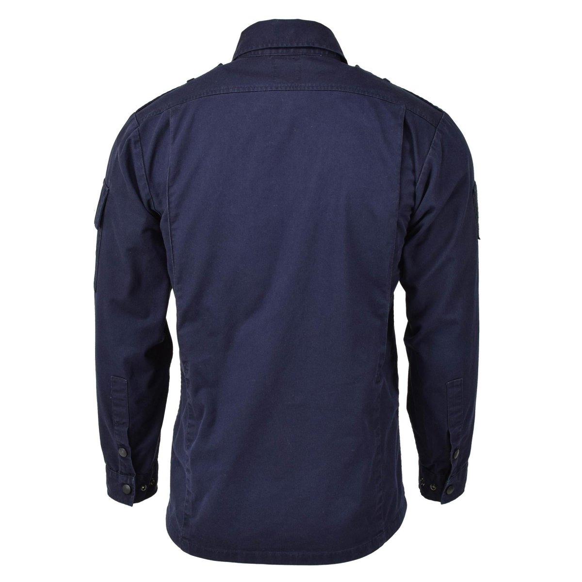 Original Dutch army jacket workwear blue uniform long sleeve military shirt