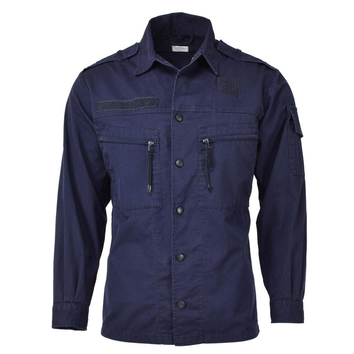 Giacca militare originale dell'esercito olandese da lavoro uniforme blu a maniche lunghe - GoMilitar