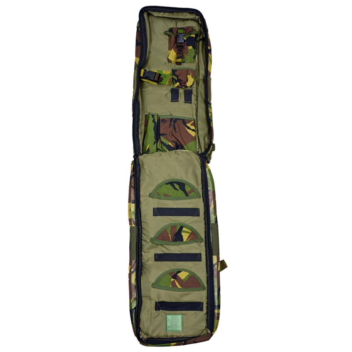 Sac à bandoulière d'origine de l'armée néerlandaise rembourré modulaire long porte-équipement DPM Camo
