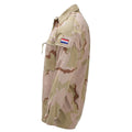 Camicia da campo militare olandese originale chiusura con bottoni automatici mimetica desertica a 3 colori