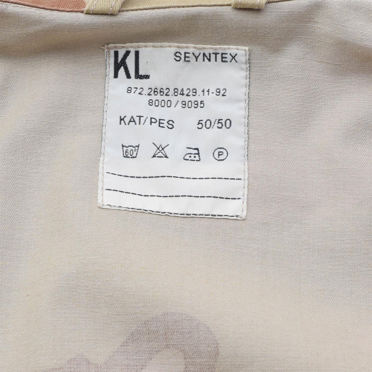 Camicia da campo militare olandese originale chiusura con bottoni automatici mimetica desertica a 3 colori