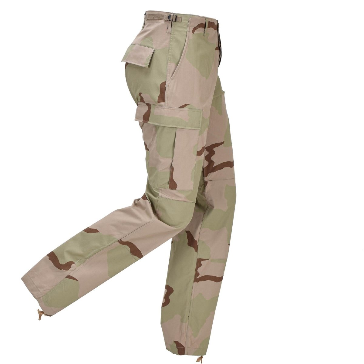 Original niederländische Militär-Feldhose mit Cargotaschen, 3-farbig, Wüstentarn