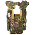 Ensemble de gilet tactique militaire néerlandais original, ancien modèle Woodland, pochettes à clip Alice