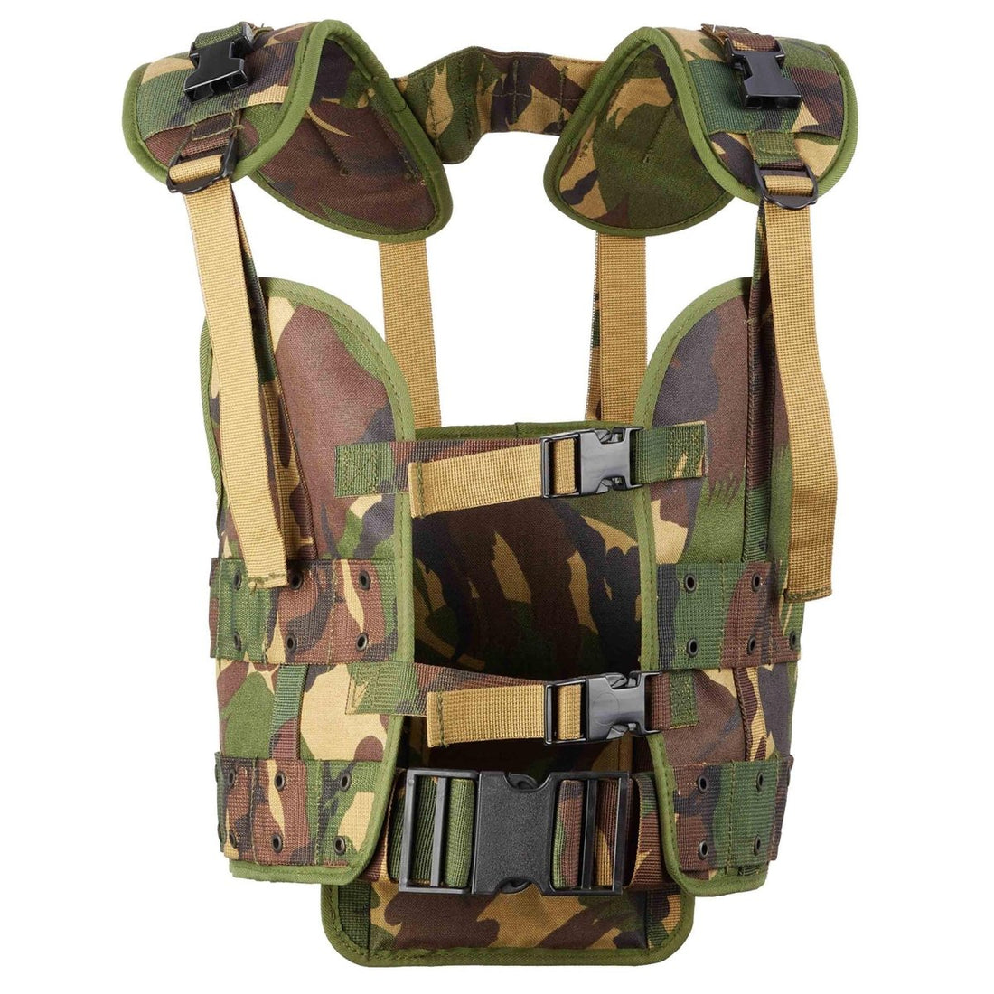 Gilet tactique militaire néerlandais d'origine, camouflage forestier, équipement des troupes de campagne
