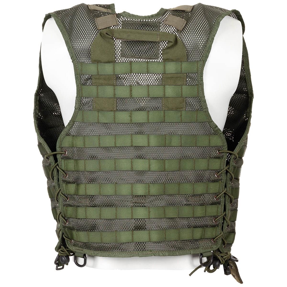 Original Dutch Military vest only green tactical combat equipment molle system