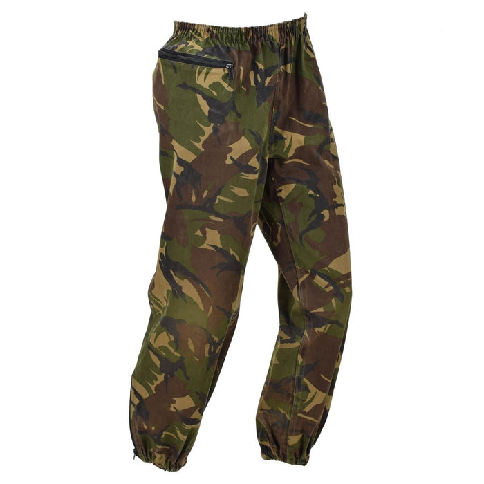 Original niederländische wasserdichte Militärhose mit elastischem Bund, DPM Woodland Camo – GoMilitar