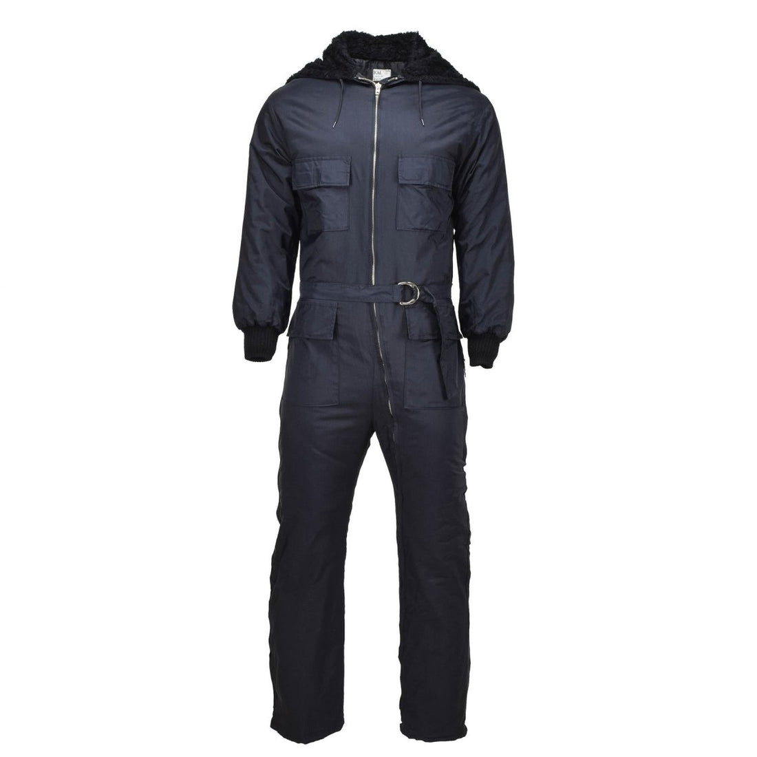 Original Dutch military winter coverall faux fur hooded warm jumpsuit overall