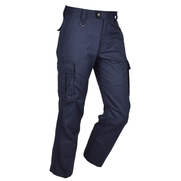 Original niederländische Militär-Arbeitshose für Herren, verstärkte Knie, Cargotaschen, Blau – GoMilitar