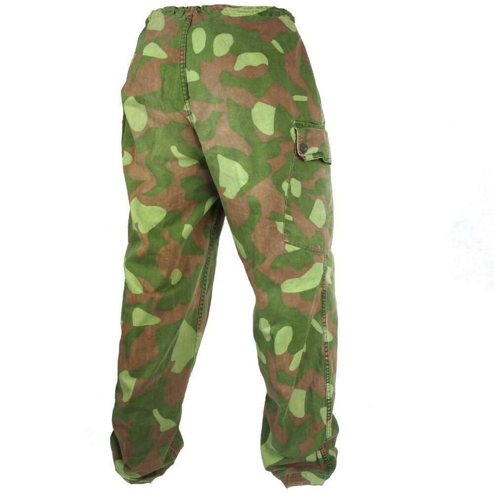 Original Finnish army camo pants M-62 Reversible suit trousers military issue