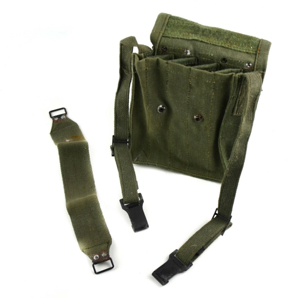 Original French army magazine pouch MAT ammo bag case 5 cells mag