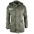 Original French army Olive OD jacket fatigue combat military hooded parka sateen
