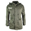 Original French army Olive OD jacket fatigue combat military hooded parka sateen