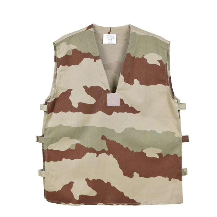 Gilet tattico GAO originale dell'esercito francese con motivo mimetico desertico F2 per uso esterno e militare