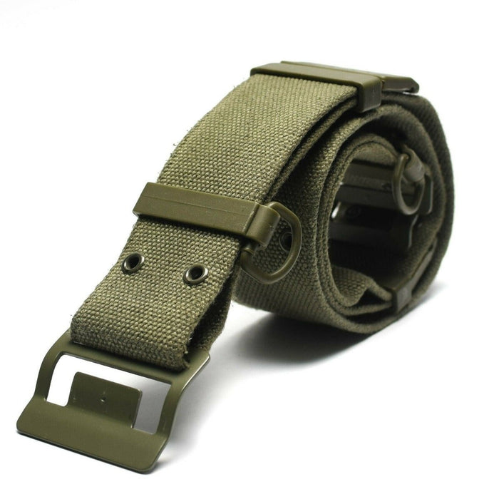 Cintura in tessuto originale dell'esercito francese Famas Olive OD web belt France Military NOVITÀ - GoMilitar