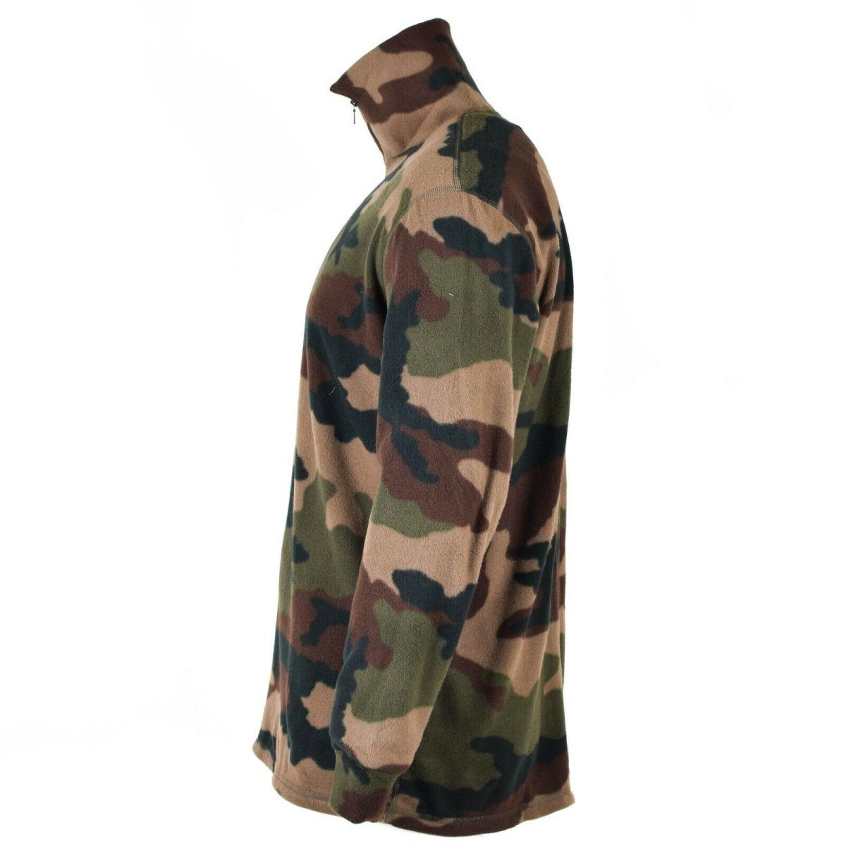Camicia CCE in pile mimetico bosco originale dell'esercito francese NUOVA