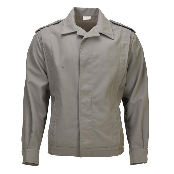 Giacca classica militare francese originale plissettata con orlo elasticizzato grigio - GoMilitar