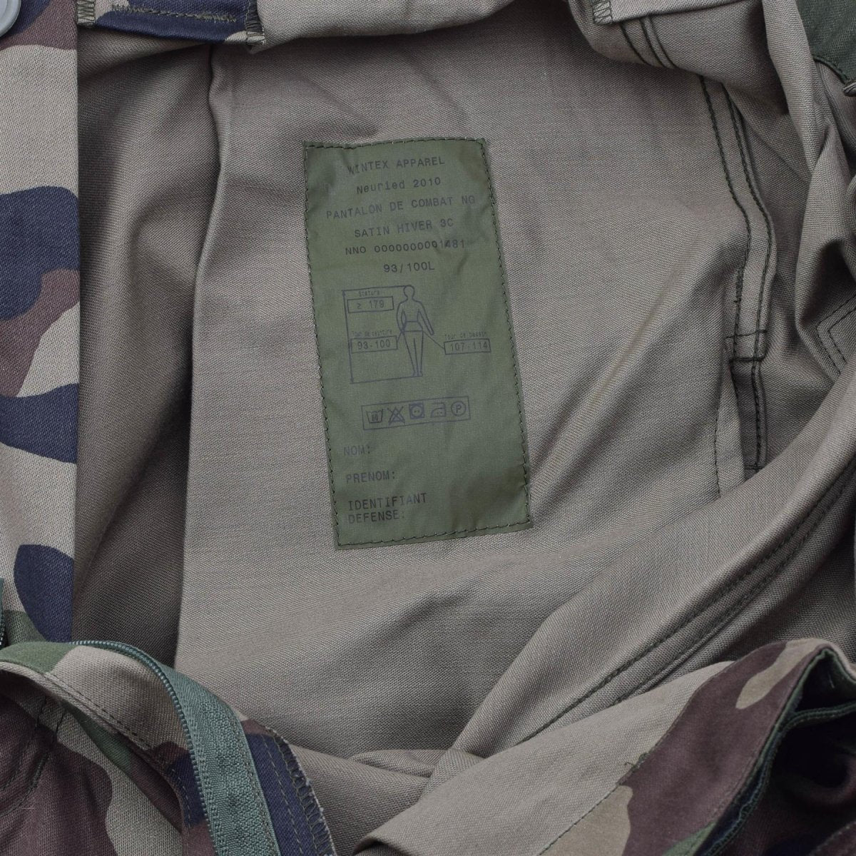 Original französische Militär-Kampfhose Felin F4 Strapazierfähige Hosenträger CCE Camo