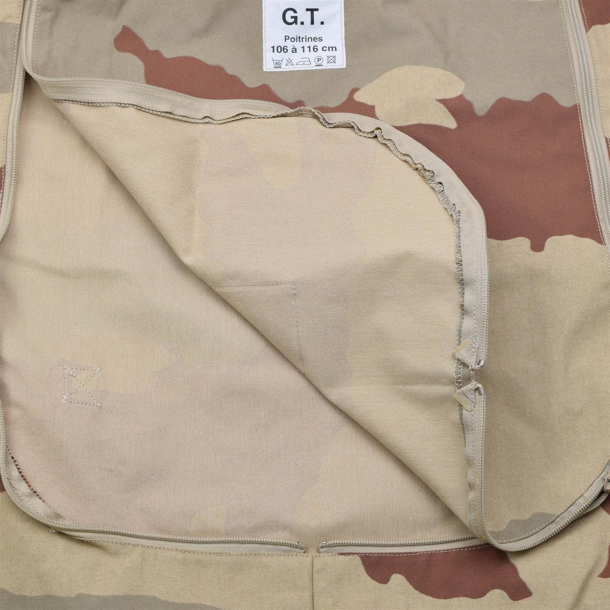 Original French Military Flak Jacket without Ballistic Plates Deguet Camo