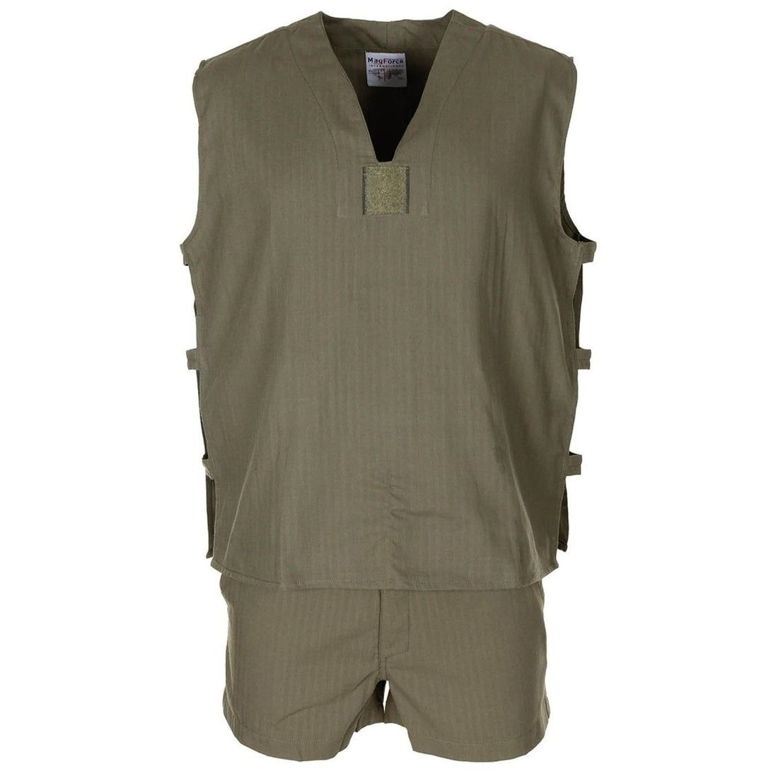 Original französisches Militär-Dschungel-ärmelloses olivfarbenes Hemd, taktisch, leicht, NEU
