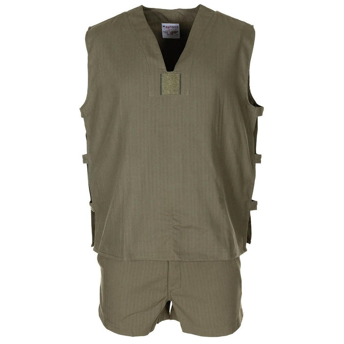 Camicia militare francese originale senza maniche verde oliva tattica leggera NOVITÀ - GoMilitar