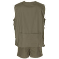 Original französisches Militär-Dschungel-ärmelloses olivfarbenes Hemd, taktisch, leicht, NEU