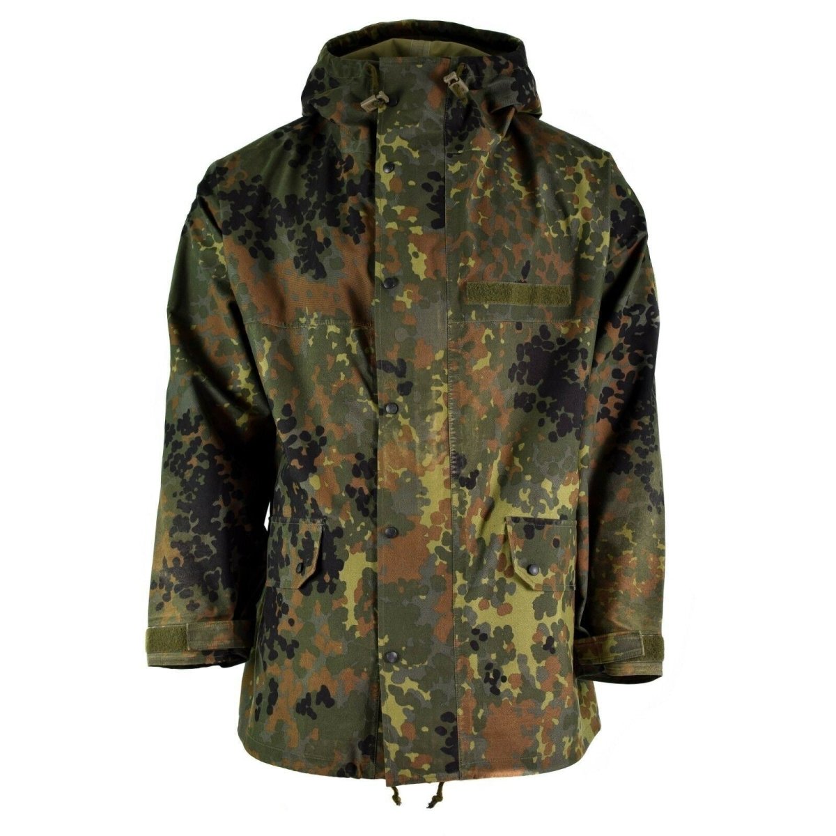 Giacca da campo dell'esercito tedesco originale Goretex Flecktarn Waterproof Rain Gear Parka