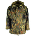 Giacca da campo dell'esercito tedesco originale Goretex Flecktarn Waterproof Rain Gear Parka