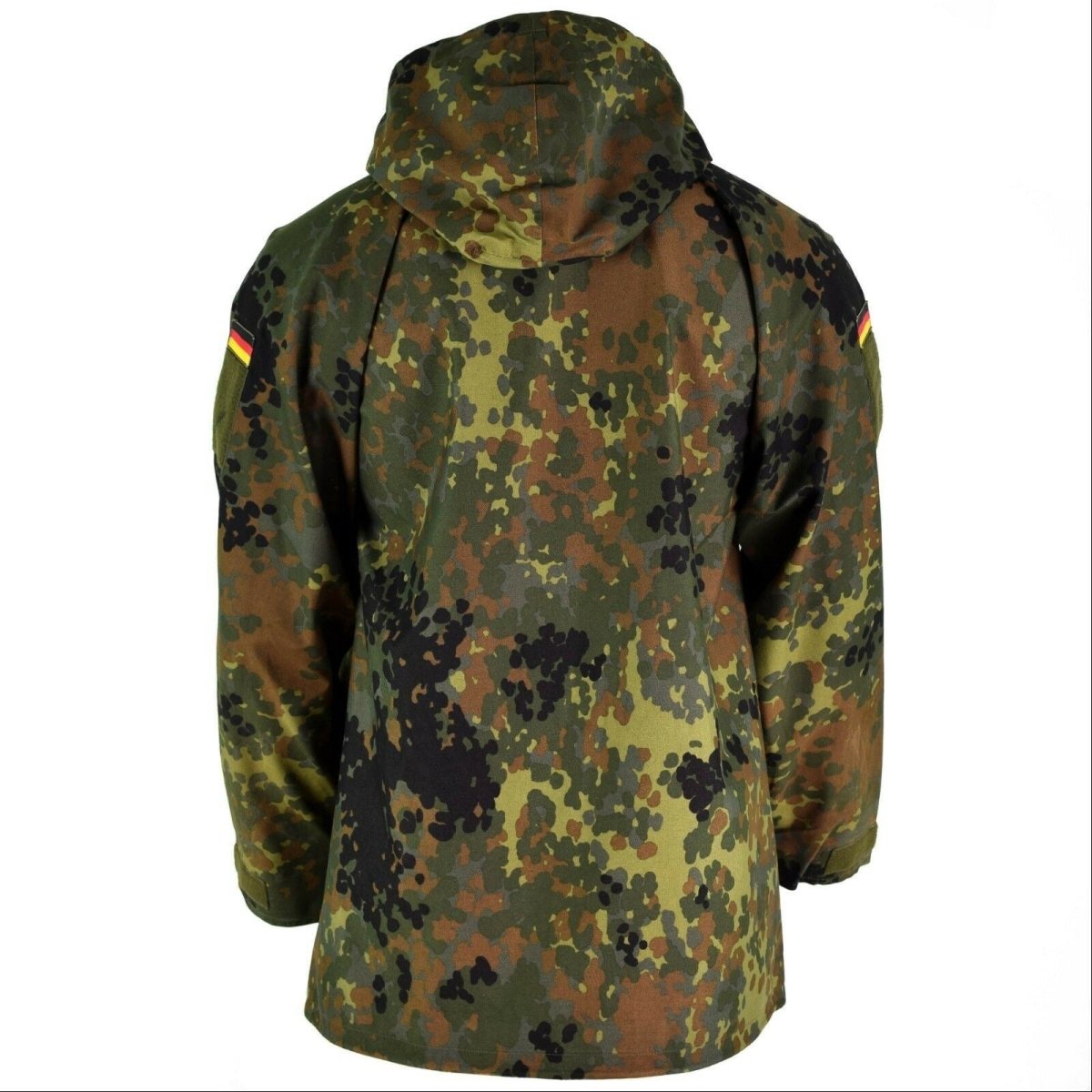 Gucca da campo dell'esercito tedesco originale Goretex Flecktarn Waterproof Rain Parka Nuovo