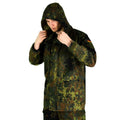 Gucca da campo dell'esercito tedesco originale Goretex Flecktarn Waterproof Rain Parka Nuovo