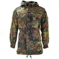 Original German army field jacket parka military issue Flecktarn camo w liner