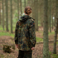 Giacca da campo dell'esercito tedesco originale Parka Emissione militare Flecktarn con cappuccio