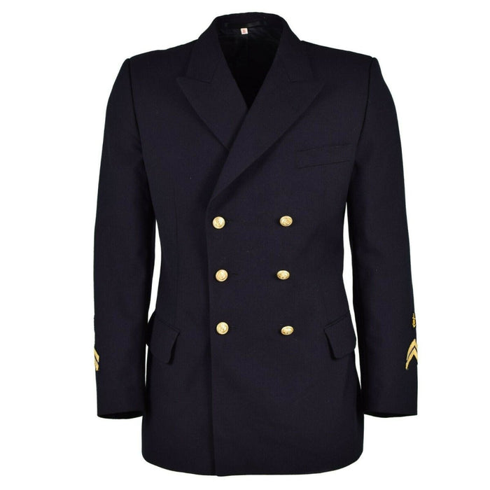 Original Bundeswehr-Marine-Anzugjacke, schwarz, Marineblau, formelle Militäruniform – GoMilitar