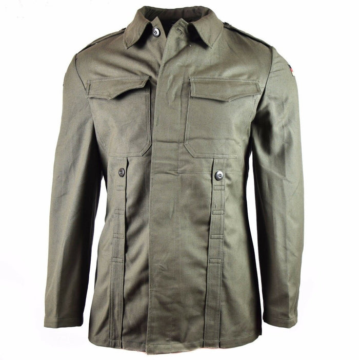 Giacca in fustagno originale dell'esercito tedesco. Giacca vintage verde oliva da campo militare BW - GoMilitar