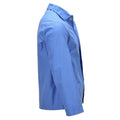 Chemise de pyjama originale de l'armée allemande à manches longues boutonnée sur le devant, vêtements de nuit bleu