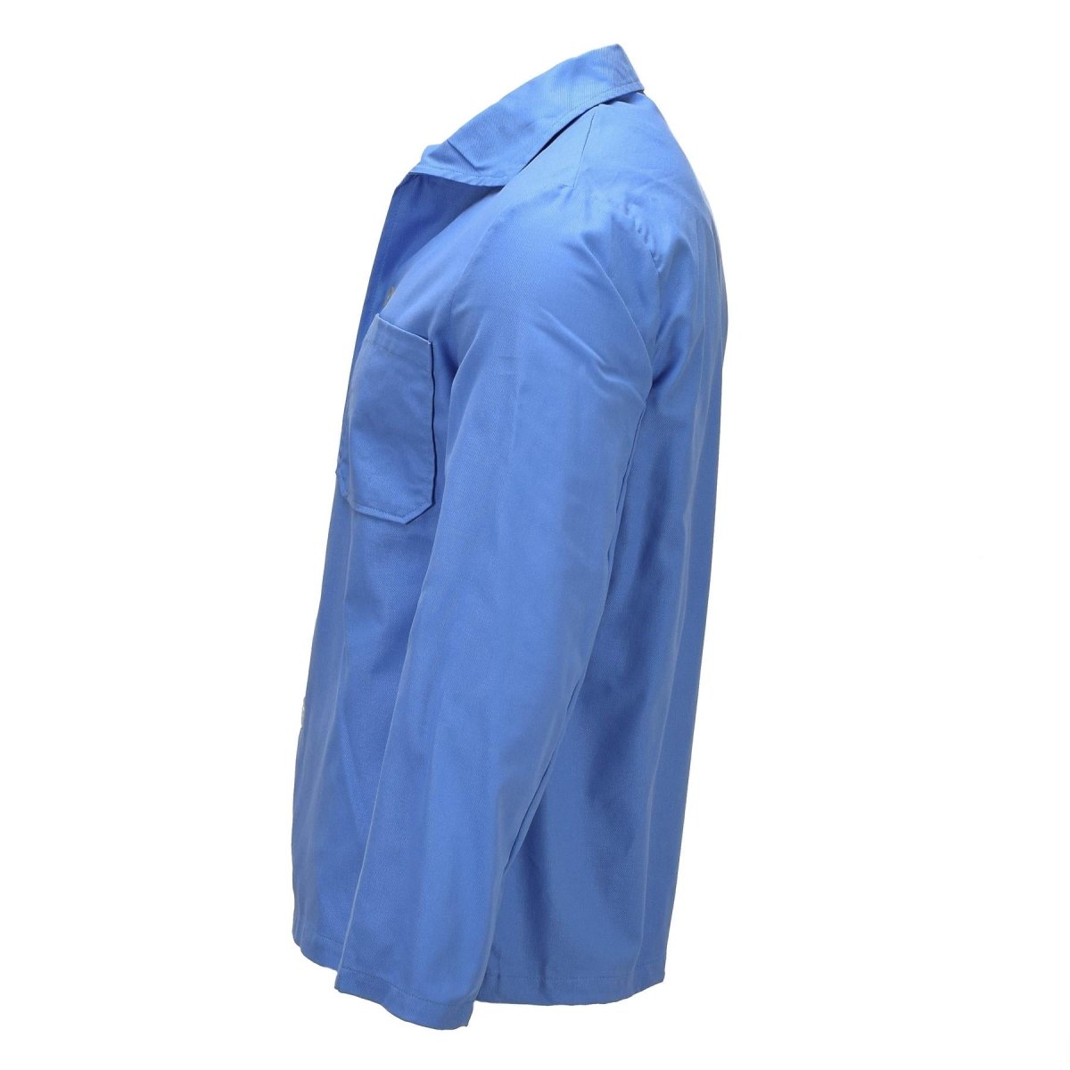 Chemise de pyjama originale de l'armée allemande à manches longues boutonnée sur le devant, vêtements de nuit bleu