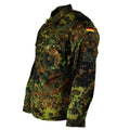 Shirt dell'esercito tedesco originale zippato flecktarn camo tattico combattimento bw esercito problema
