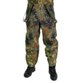 Pantaloni dell'esercito tedesco originale Goretex Bib N Brace Flecktarn Pants Rain complessivo