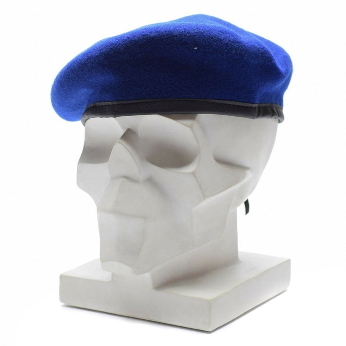 Original German Army Wool Beret Bundeswehr Military Surplus Cap Blue - GoMilitar
