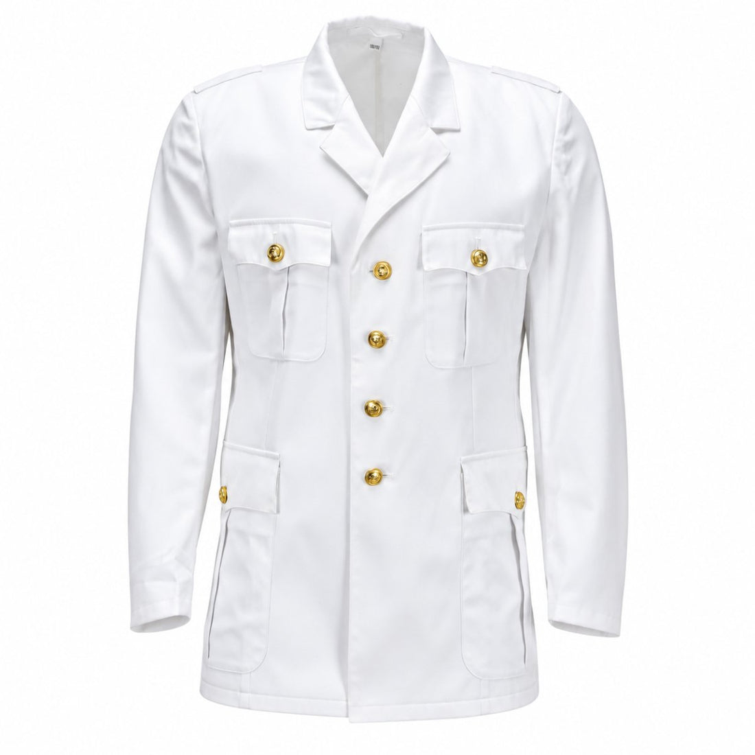 Giacca originale della Bundeswehr tedesca Blazer formale con bottoni dorati Bianco