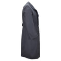 Original German Bundeswehr Military Double-Breasted Long Overcoat Gray