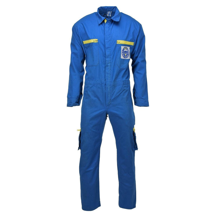 Combinaison originale résistante aux acides de la Bundeswehr militaire allemande avec poches cargo et fermeture éclair bidirectionnelle, mélange de coton polyester durable