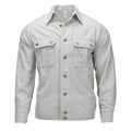 Original German Military Dress Shirt Long Sleeve Cotton Blend Light Green