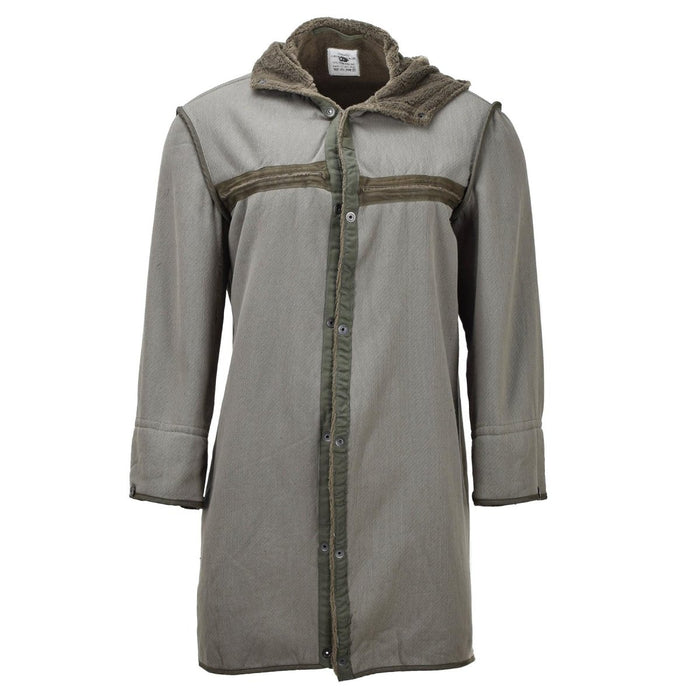 Original deutscher Militär-Langparka mit Kunstpelzfutter und Thermo-Kapuze, Armee-Oliv – GoMilitar