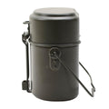 Original German Military Mess Kit Aluminium 3 Part Pot Lid Container Olive