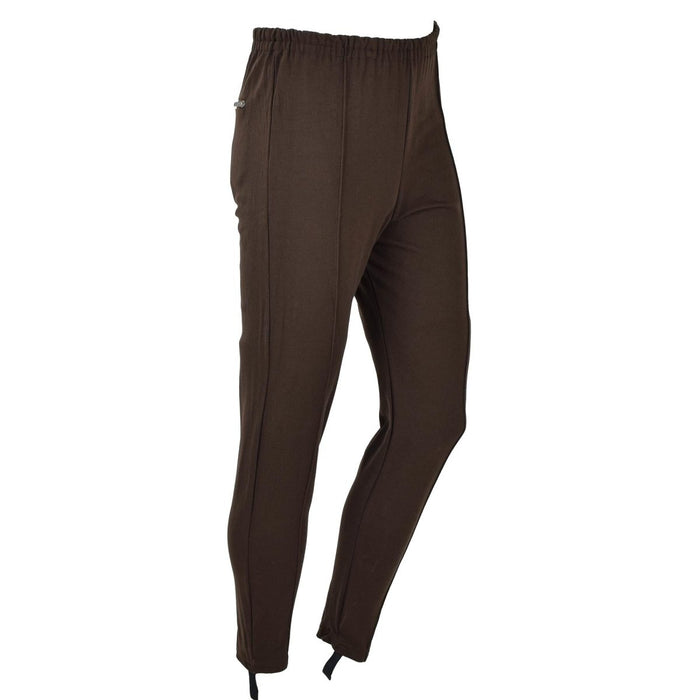 Pantaloni sportivi con staffa marrone originali dell'esercito tedesco NVA - GoMilitar
