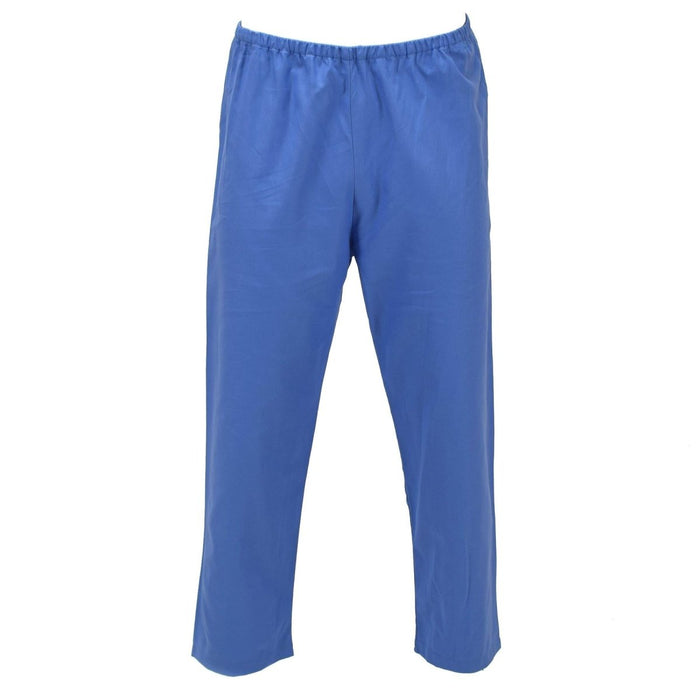 Original German Military Pyjama Trousers Elastic Waist Relaxed Sleepwear Blue - GoMilitar